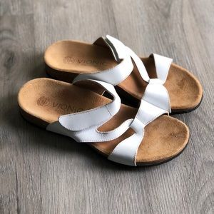 🌵 VIONIC • White Sandals Leather Comfortable